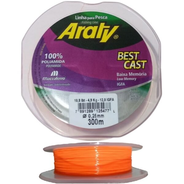 Linha Monofilamento Araty 0,25mm 300m