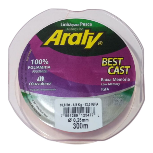 Linha Monofilamento Araty 0,25mm 300m - Imagem 3