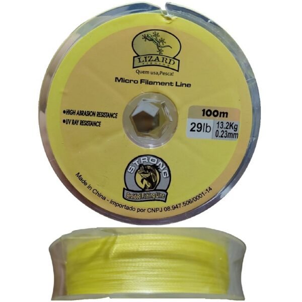 Linha Multifilamento 0,23mm 100m 4x Lizard Fishing