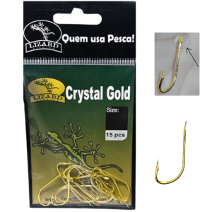 Anzol de pata Crystal Gold 15 unid (pesca de praia)