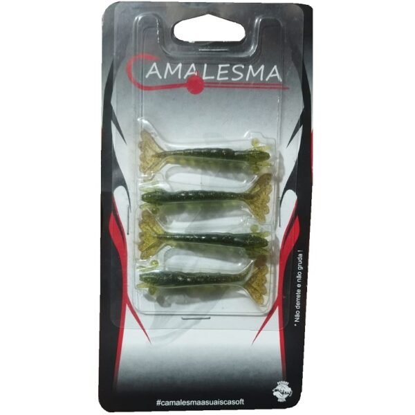 Camarão Camalesma Nano 5,8cm cor Musgo