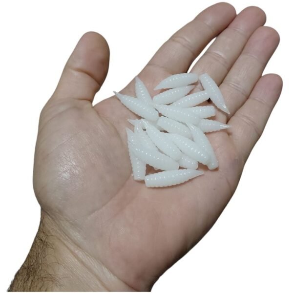 Larva “bichinho da laranja” de silicone – 20 unid